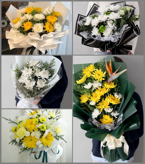 山东德州禹城市张庄镇白事花束代送